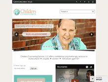Tablet Screenshot of childerscounselingservice.com